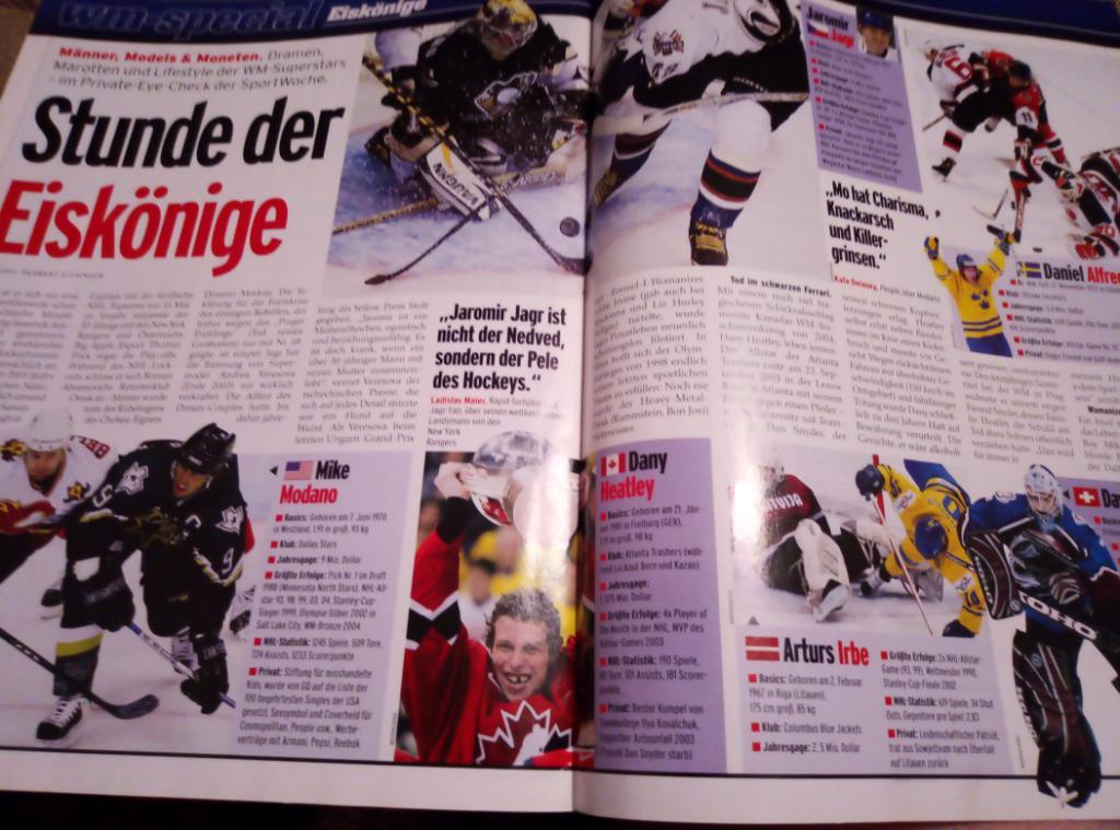 Австрийский журнал Спорт к ЧМ по хоккею 2005 года в Австрии. 6