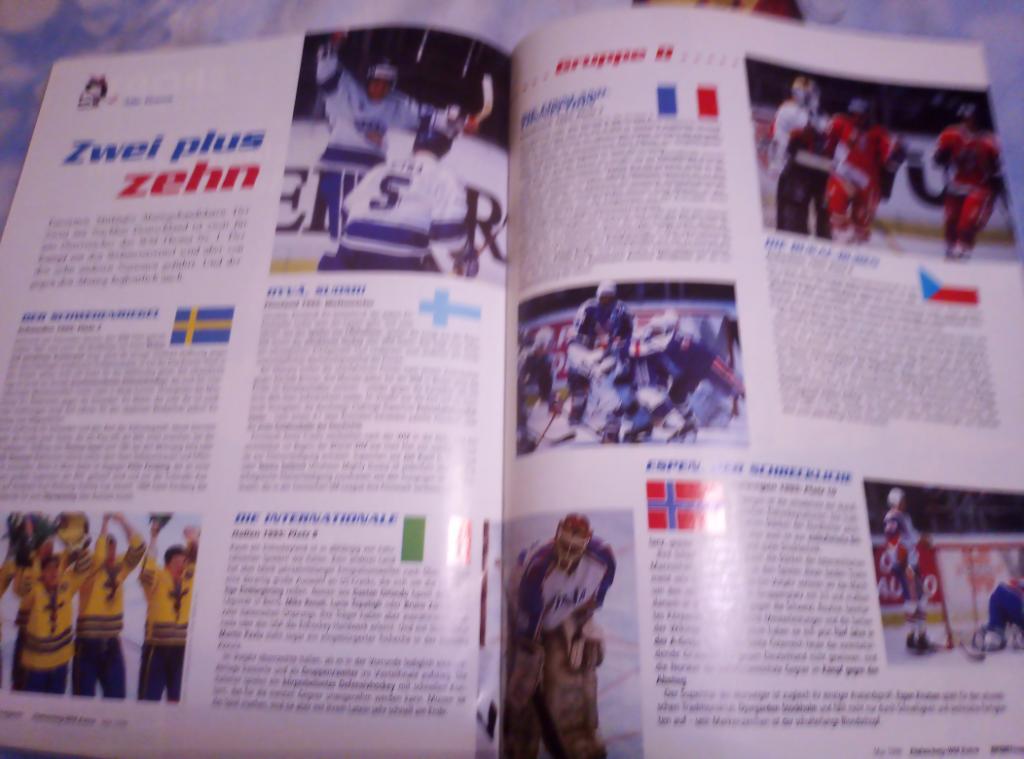 Австрийский журнал Sportmagazin к ЧМ по хоккею 1996 года в Австрии. 4