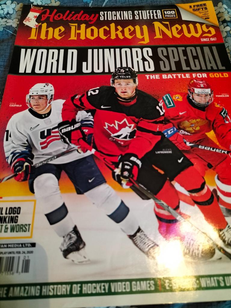Молодежный Чемп.Мира по хоккею 2019/2020.Издание The Hockey News(Канада).