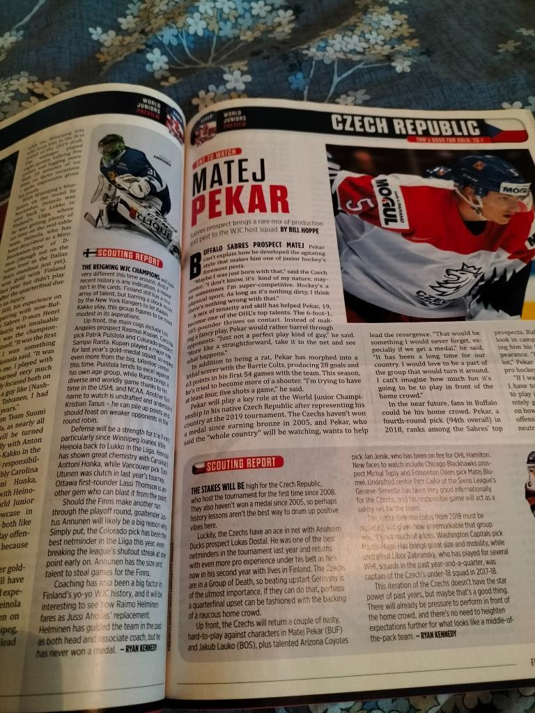 Молодежный Чемп.Мира по хоккею 2019/2020.Издание The Hockey News(Канада). 7