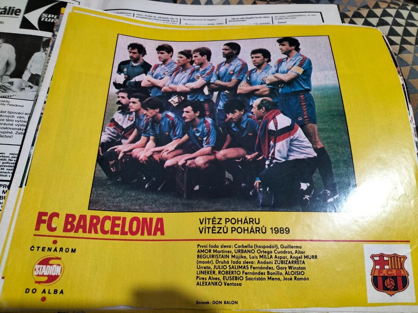 Постер из журнала Стадион.Барселона(Испания).