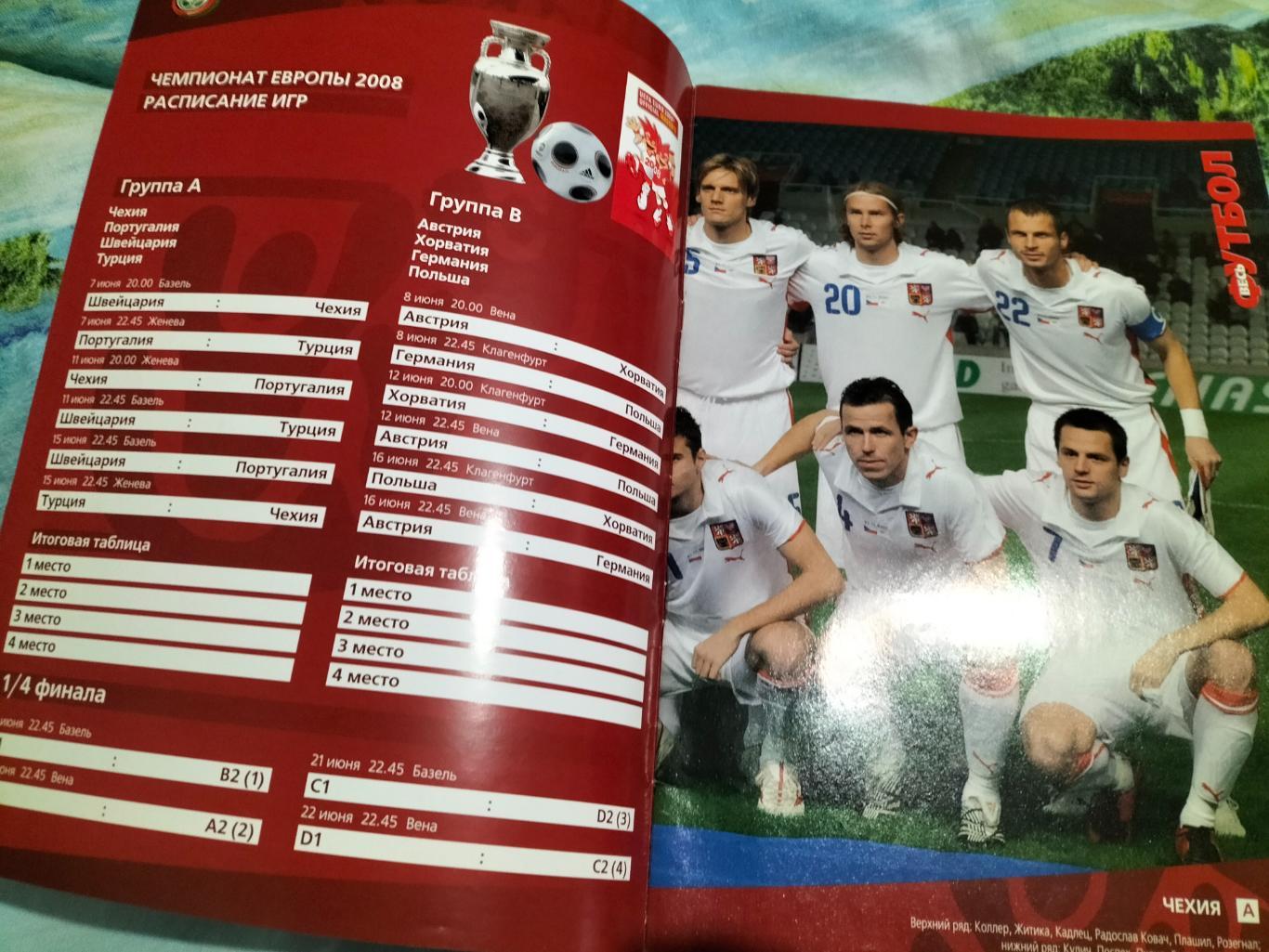 Весь Футбол №1-2 2008 года.Постеры всех 16 сборных. 7