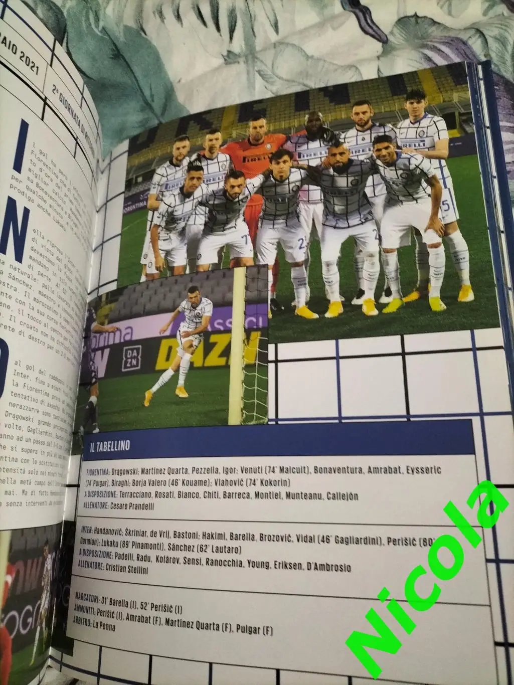 Чемпионский сезон 2020/21 года по футбола Интер(Италия). 5