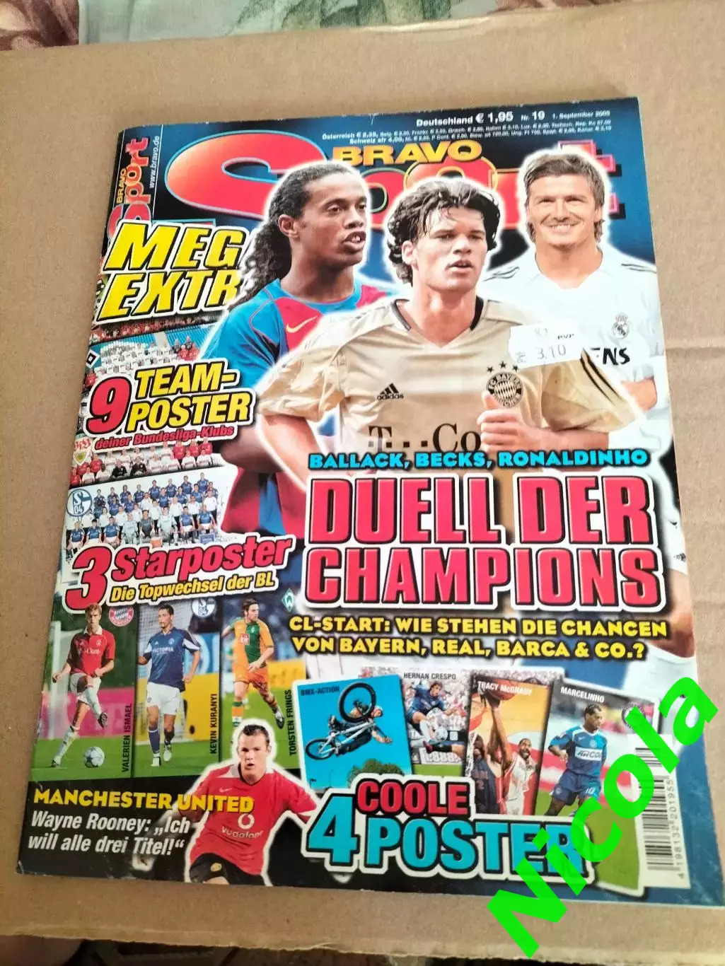 Журнал Bravo Sport(Германия) №19 2005 по футболу.