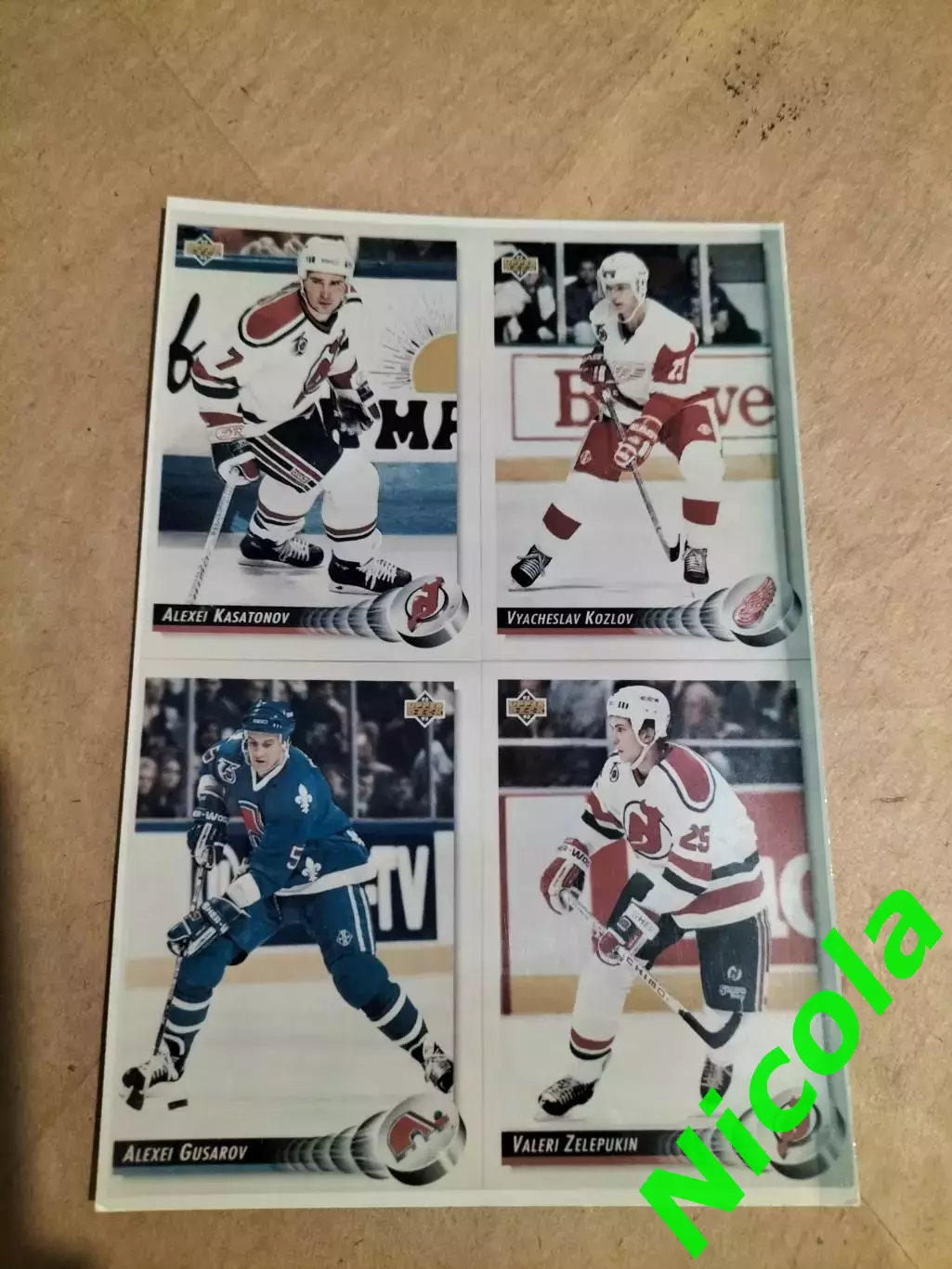 Ламинированное фото по хоккею. 2