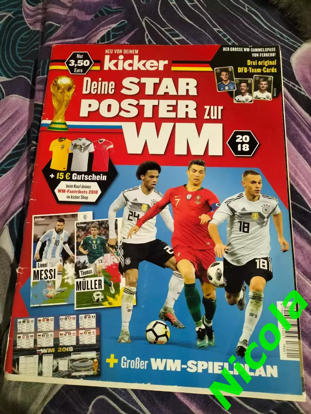 Kicker(спецвыпуск) Чемпионат Мира -2018.Постеры игроков