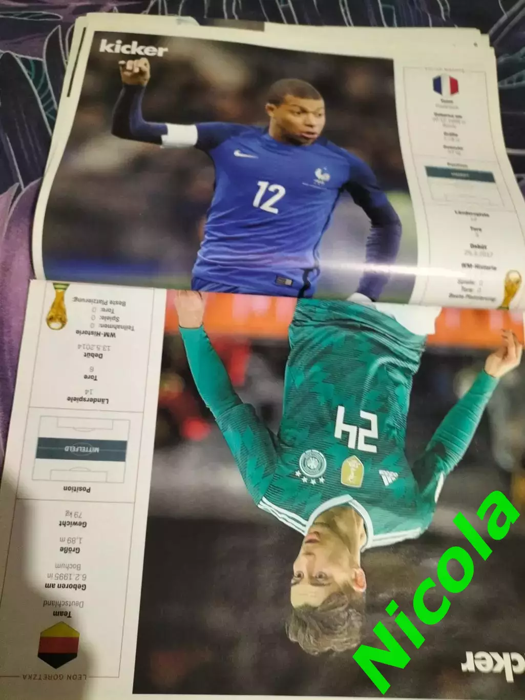 Kicker(спецвыпуск) Чемпионат Мира -2018.Постеры игроков 3