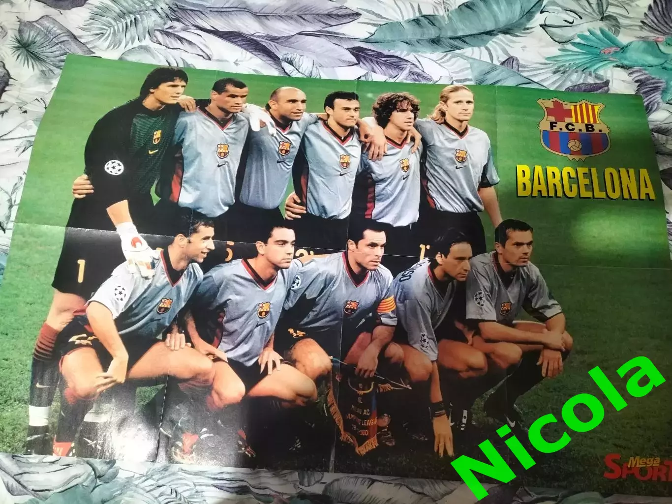 Большой двусторонний мегапостер 2001 года по футболу (Польша).