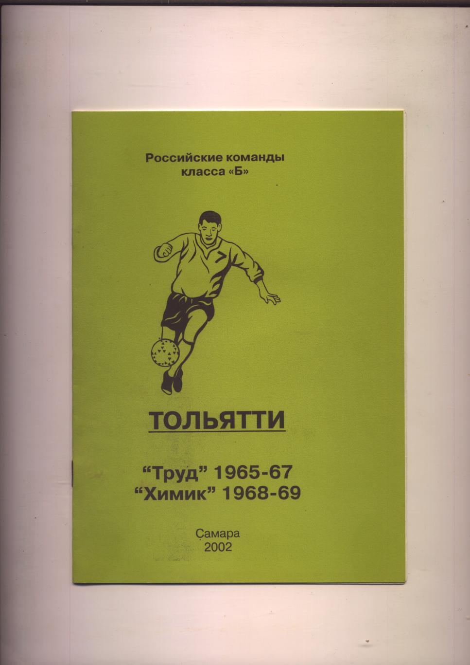 К/С Футбол Российские команды класса Б Тольятти 1965-1969 гг история статистика