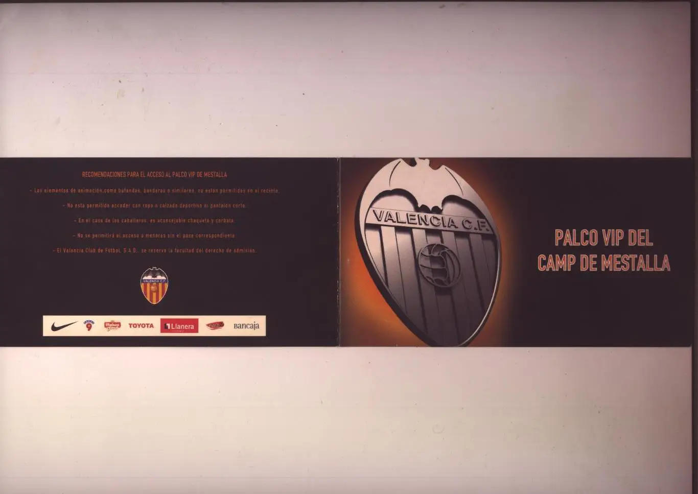 Билет Футбол Лига Чемпионов Валенсия Испания - Шахтер Донецк 18 10 2006