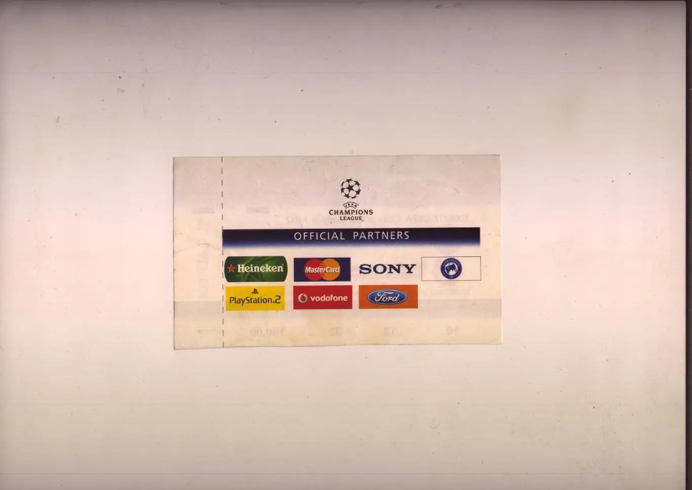 Билет Футбол Лига Чемпионов Шахтер Донецк - Олимпиакос Греция 27 09 2006 1