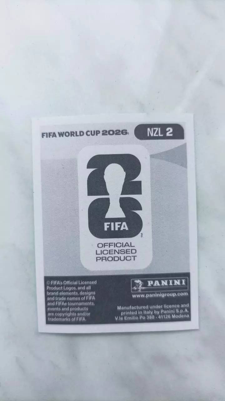 Panini Чемпіонат світу 2026 Max Crocombe. New Zealand #2 1