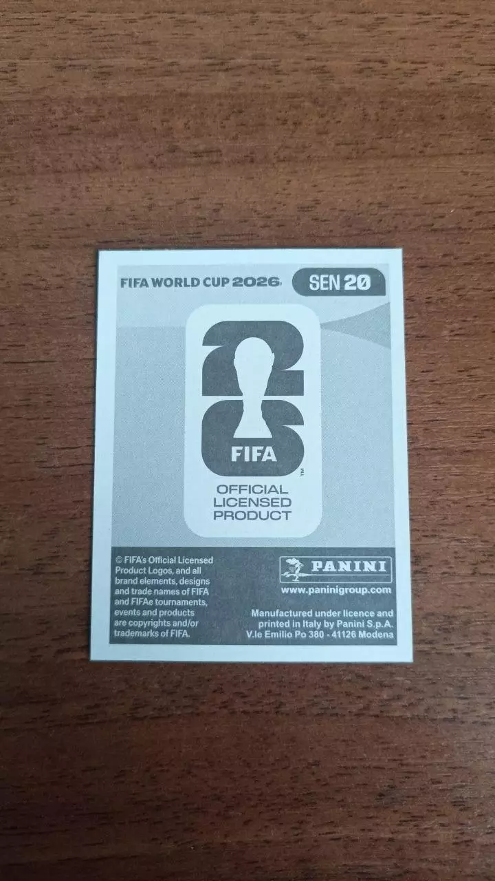Panini Чемпіонат світу 2026 Krepin Diatta. Senegal #20 1