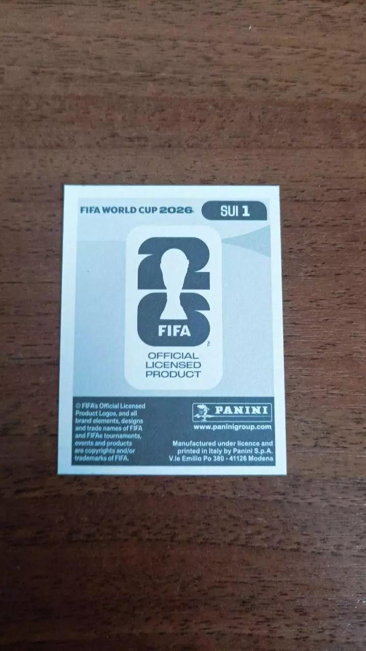 Panini Чемпіонат світу 2026. Switzerland #1 1