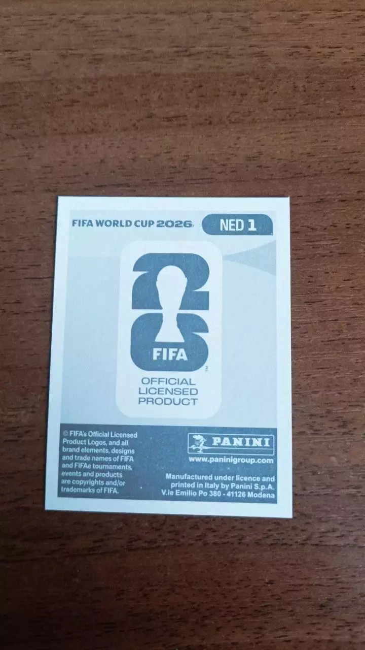 Panini Чемпіонат світу 2026. Netherland #1 1