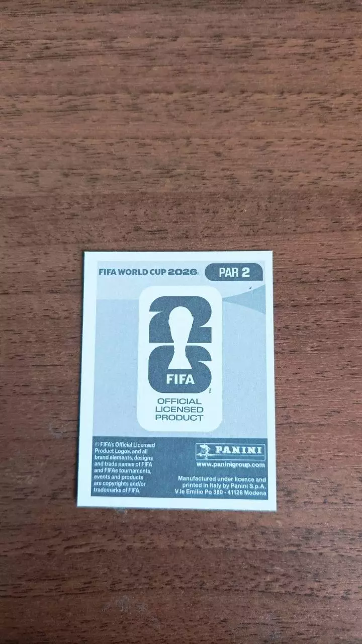 Panini Чемпіонат світу 2026. Roberto Fernandez. Paraguay #2 1