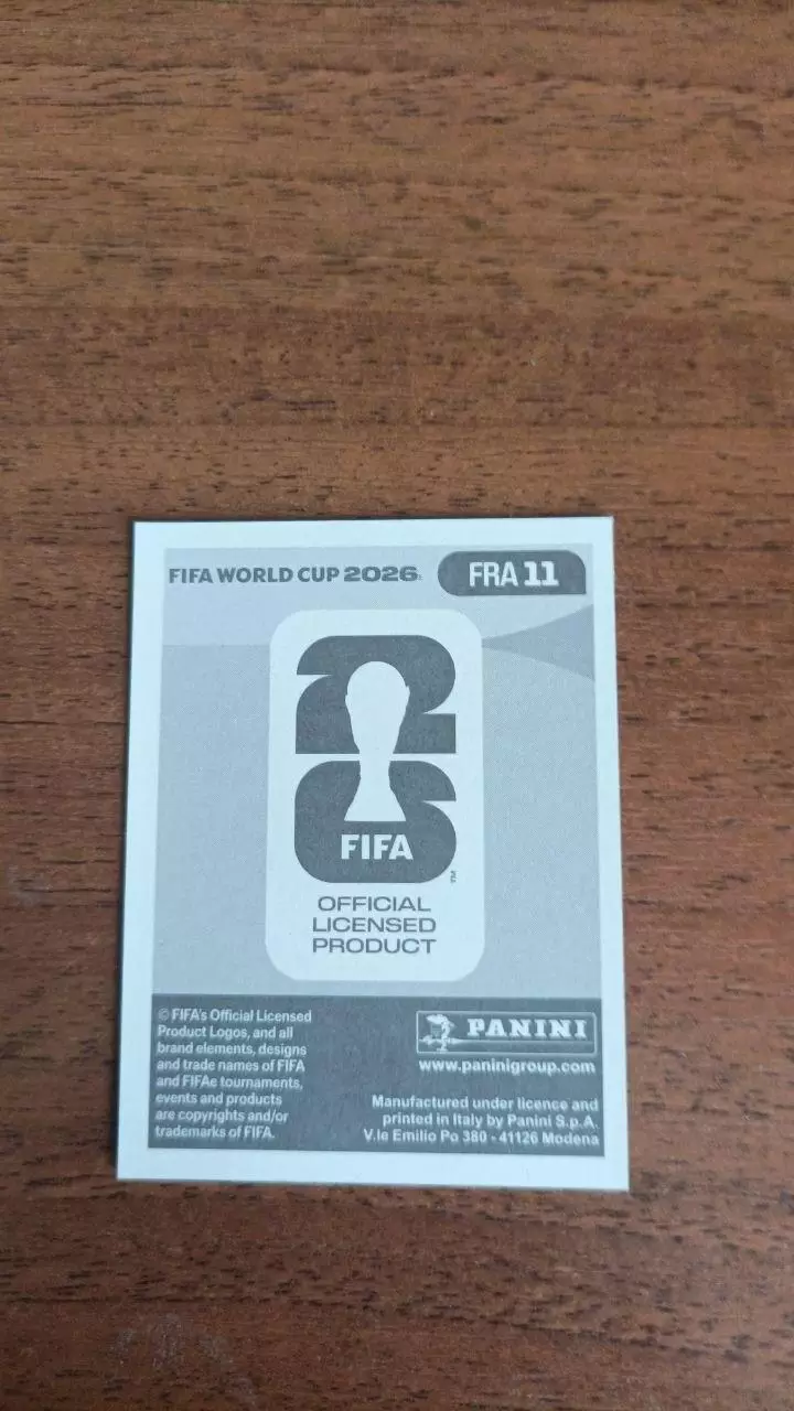 Panini Чемпіонат світу 2026. Manu Kone. France #11 1