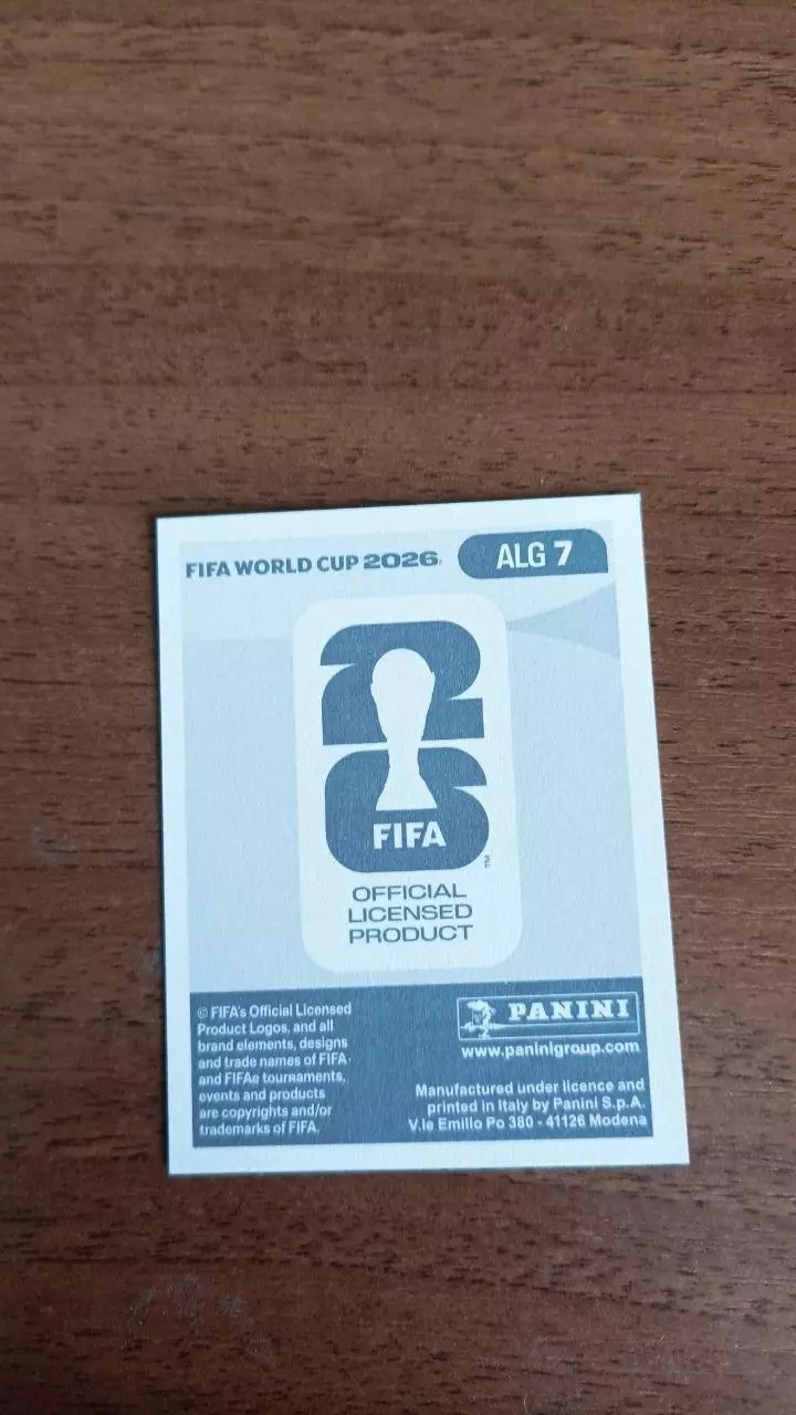 Panini Чемпіонат світу 2026. Aissa Mandi. Algeria #7 1