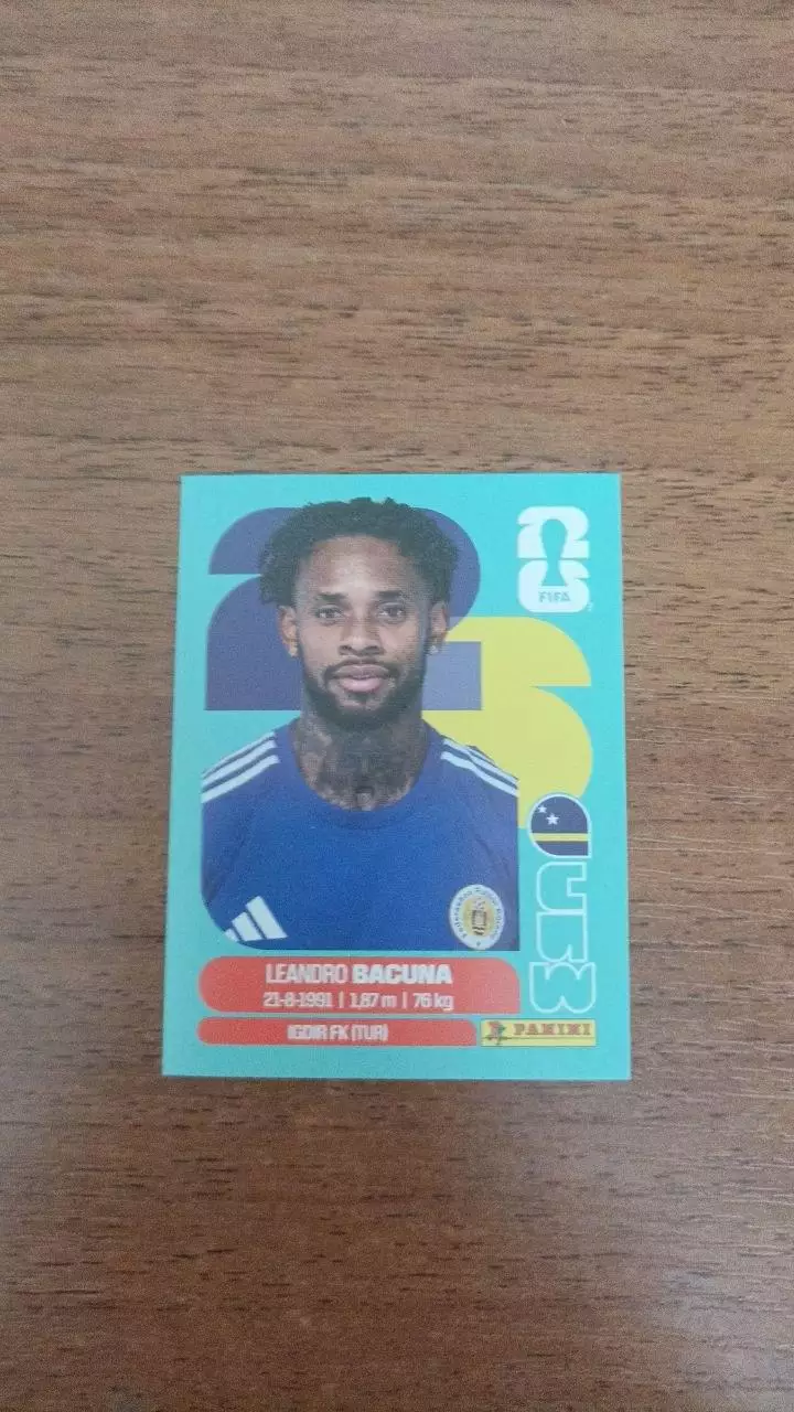 Panini Чемпіонат світу 2026. Leandro Bacuna. Curacao #12