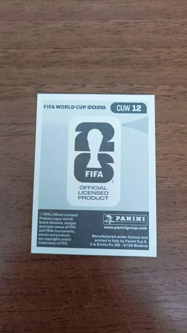 Panini Чемпіонат світу 2026. Leandro Bacuna. Curacao #12 1