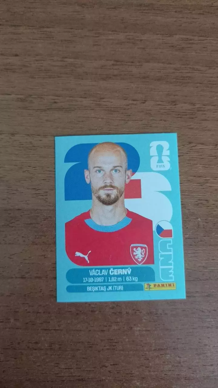 Panini Чемпіонат світу 2026. Vaclav Cerny. Czech #18
