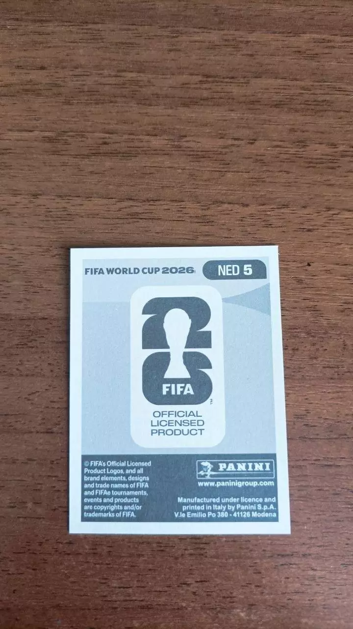 Panini Чемпіонат світу 2026. Jurrien Timber. Netherland #5 1