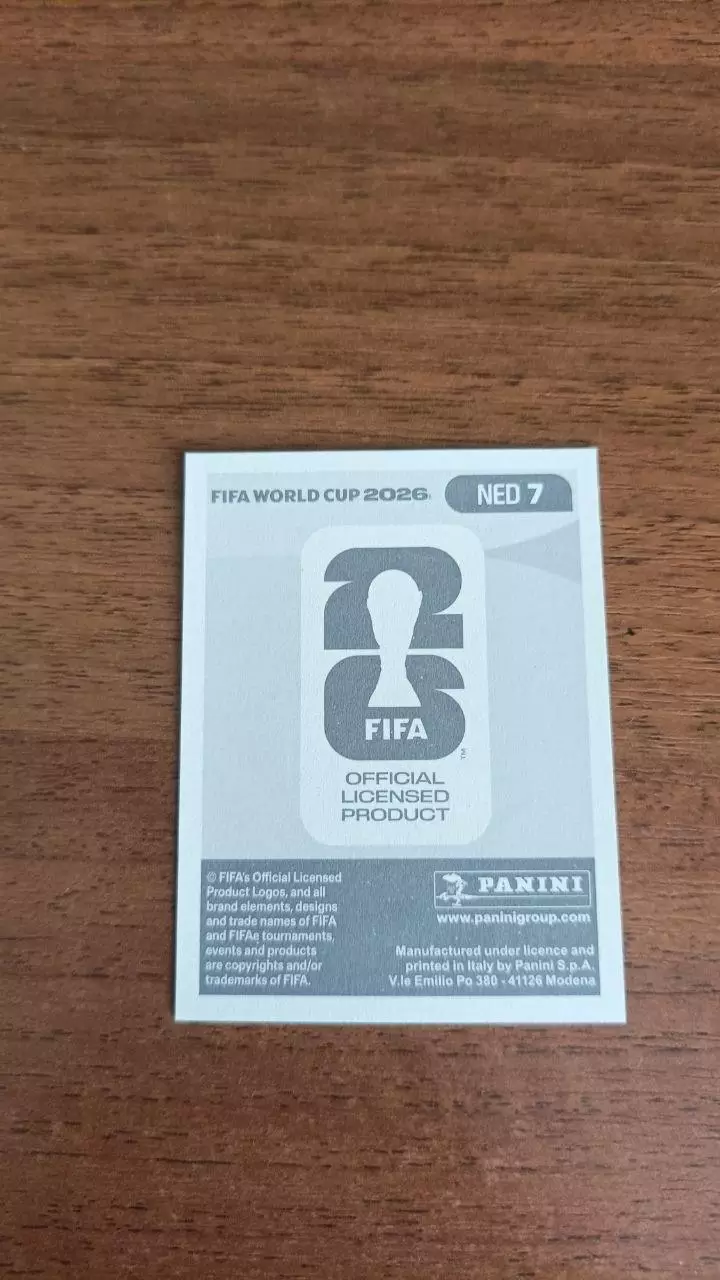 Panini Чемпіонат світу 2026. Nathan Ake. Netherland #7 1