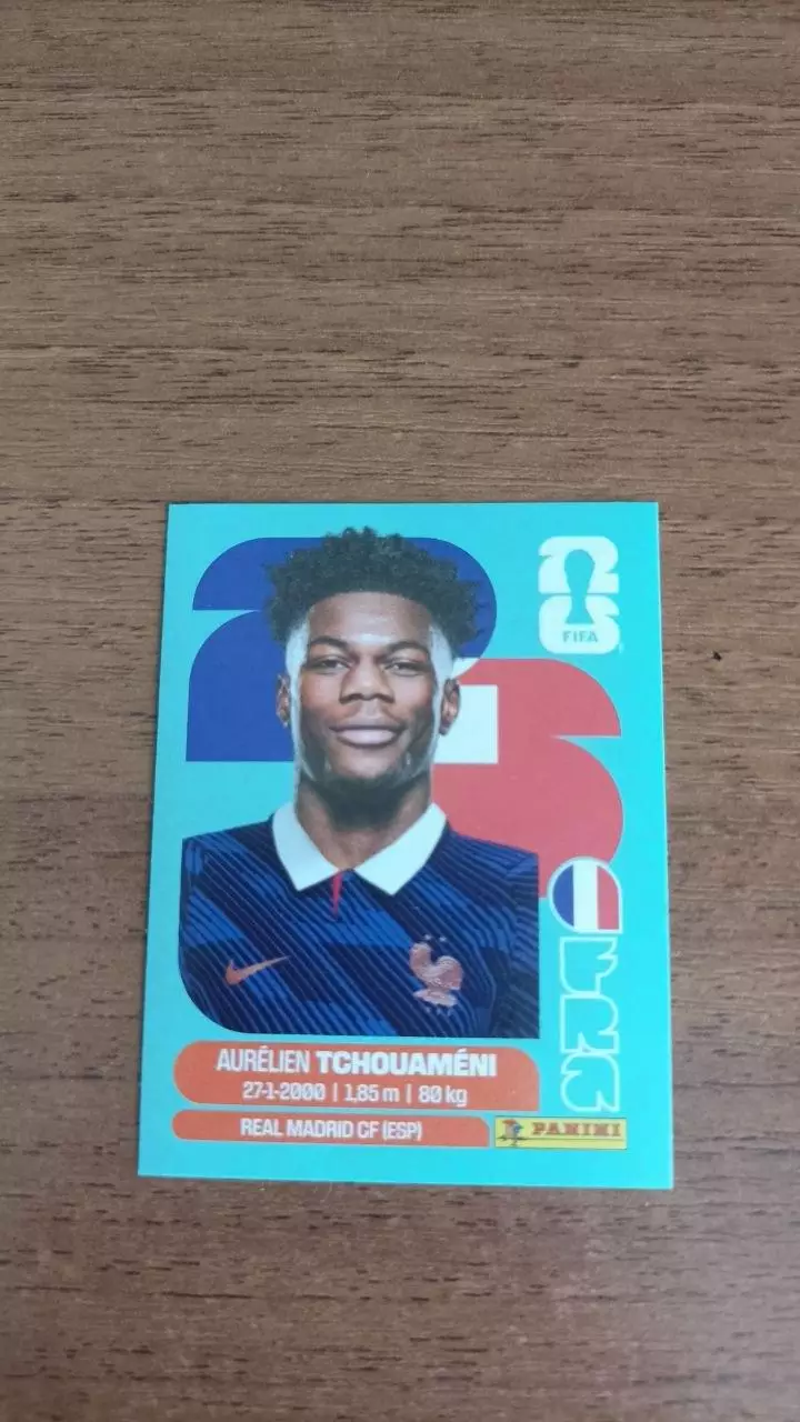 Panini Чемпіонат світу 2026. Aurelien Tchouameni. France #9