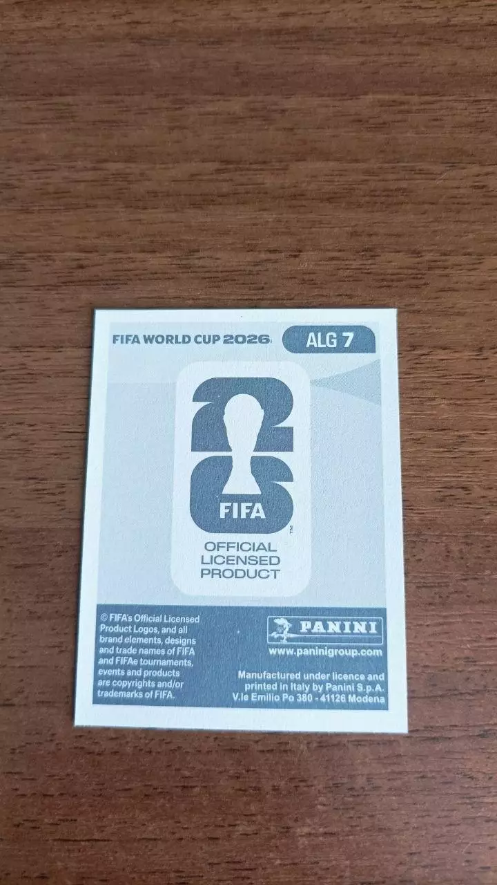 Panini Чемпіонат світу 2026. Aissa Mandi. Algeria #7 1