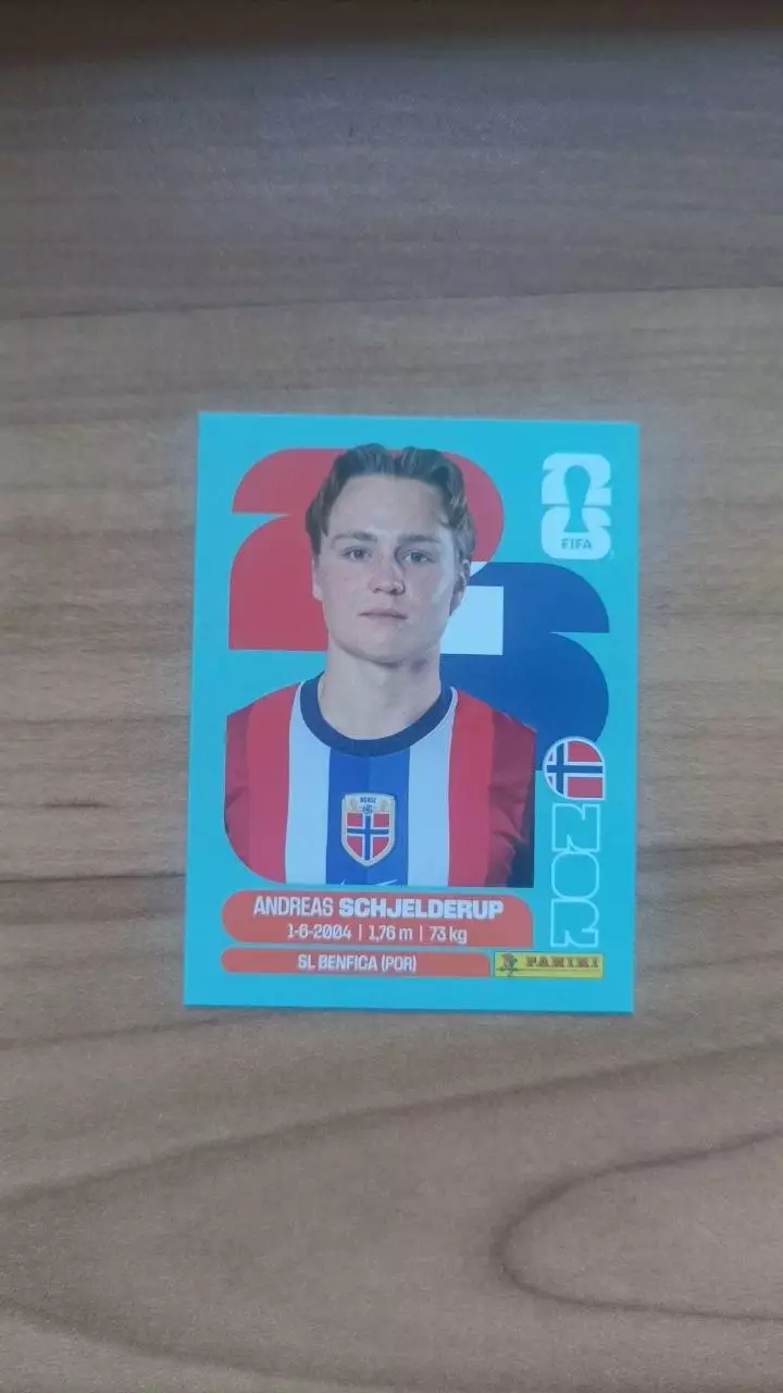Panini Чемпіонат світу 2026. Andreas Schjelderup. Norway #12