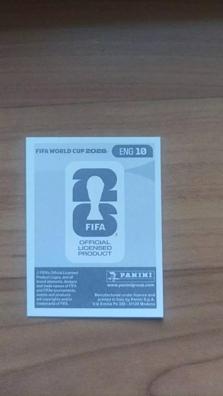 Panini Чемпіонат світу 2026. Declan Rice. England #10 1