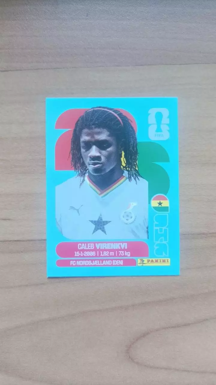 Panini Чемпіонат світу 2026. Caleb Virenkvi. Ghana #8