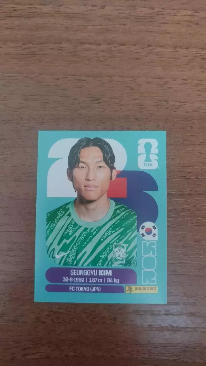 Panini Чемпіонат світу 2026. Seunggyu Kim. KOR3