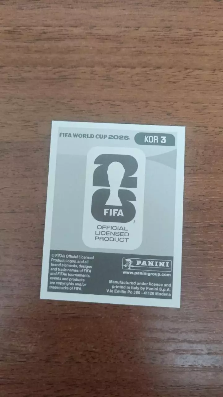 Panini Чемпіонат світу 2026. Seunggyu Kim. KOR3 1