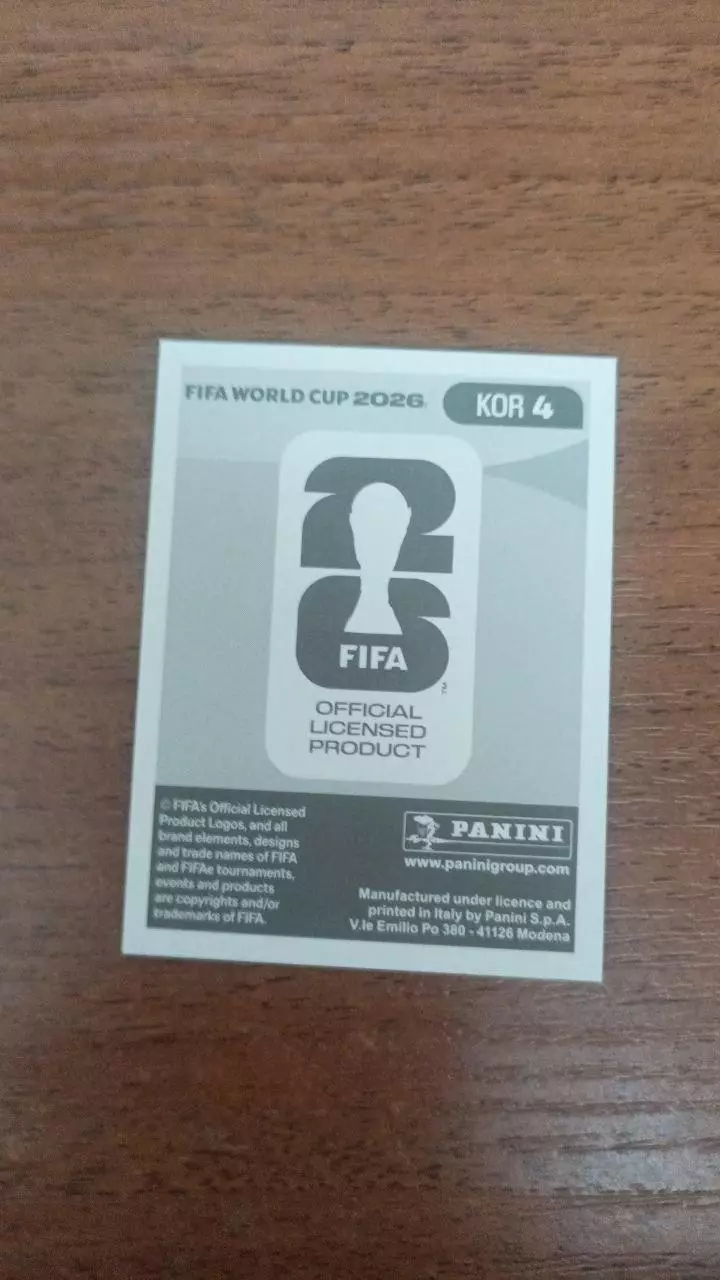 Panini Чемпіонат світу 2026. Minjae Kim. KOR4 1