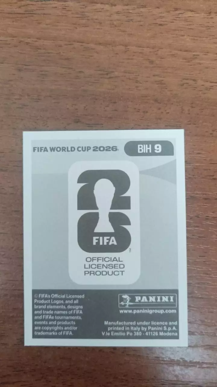 Panini Чемпіонат світу 2026. Benjamin Tahirovic. BIH9 1