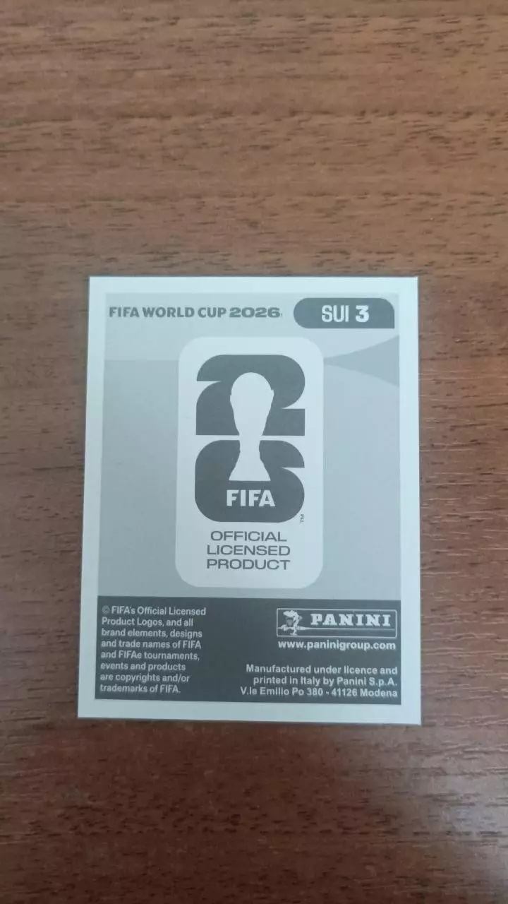 Panini Чемпіонат світу 2026. Vvon Mvogo. SUI3 1