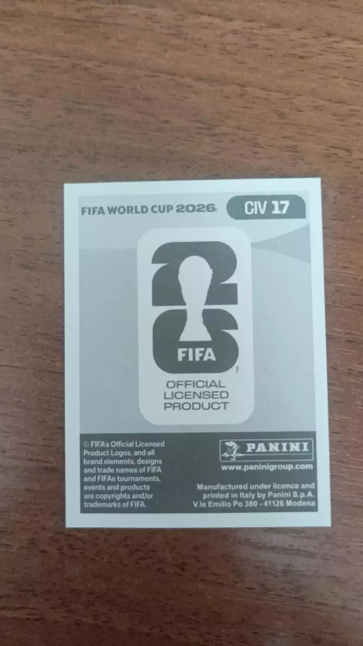 Panini Чемпіонат світу 2026. Simon Adingra. CIV17 1