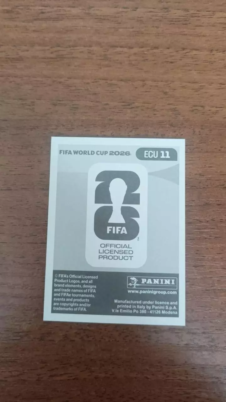 Panini Чемпіонат світу 2026. Kendry Paez. ECU11 1