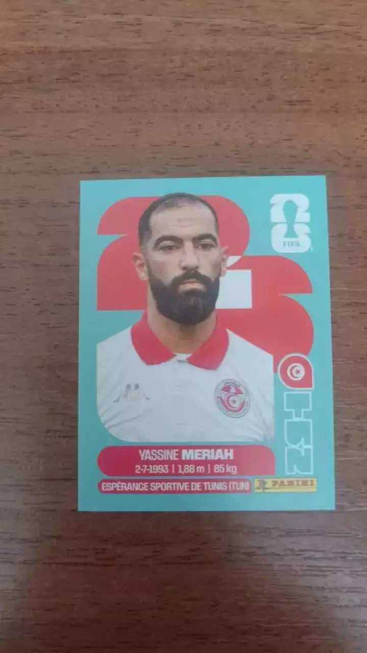 Panini Чемпіонат світу 2026. Vassine Meriah. TUN6