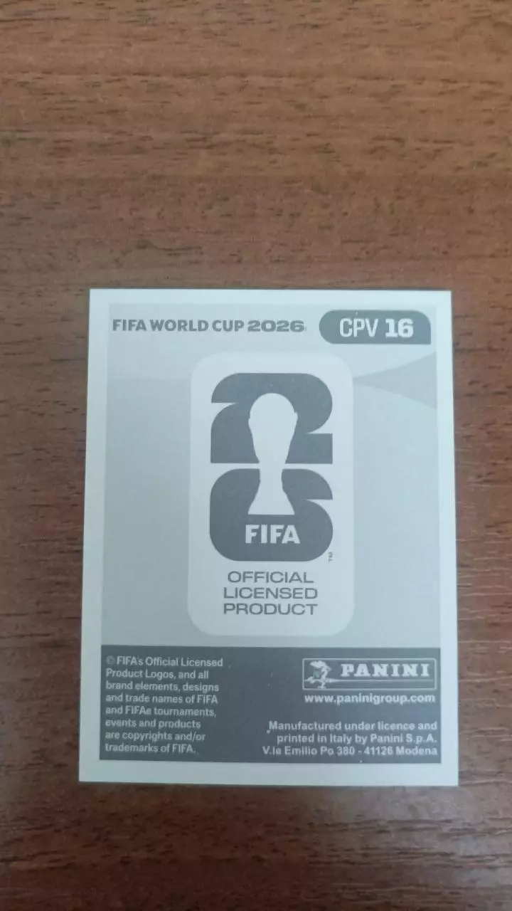 Panini Чемпіонат світу 2026. Jovane Cabral. CPV16 1