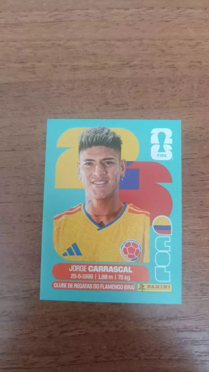 Panini Чемпіонат світу 2026. Jorge Carrascal. COL16