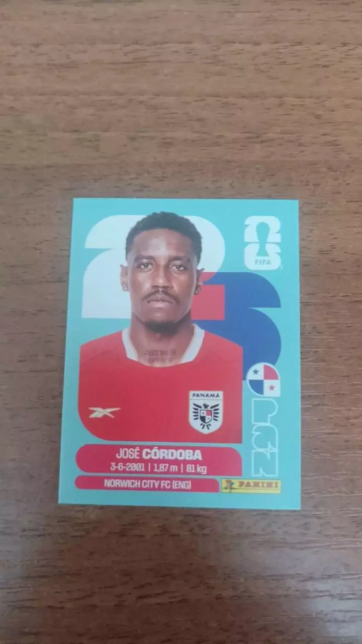 Panini Чемпіонат світу 2026. Jose Cordoba. PAN8