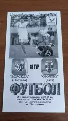 2010/2011 Ворскла Полтава - Оболонь Київ. Альтернатива