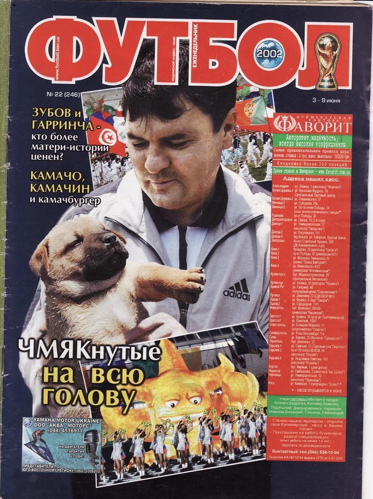 Еженедельник Футбол (Украина) №22 2002 год. Чемпионат Мира