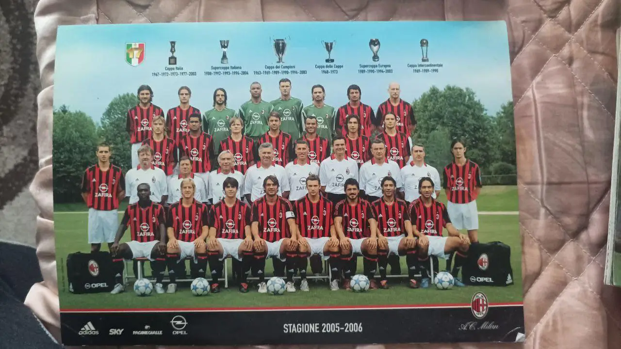 Карточка Милан Италия. 2005-2006