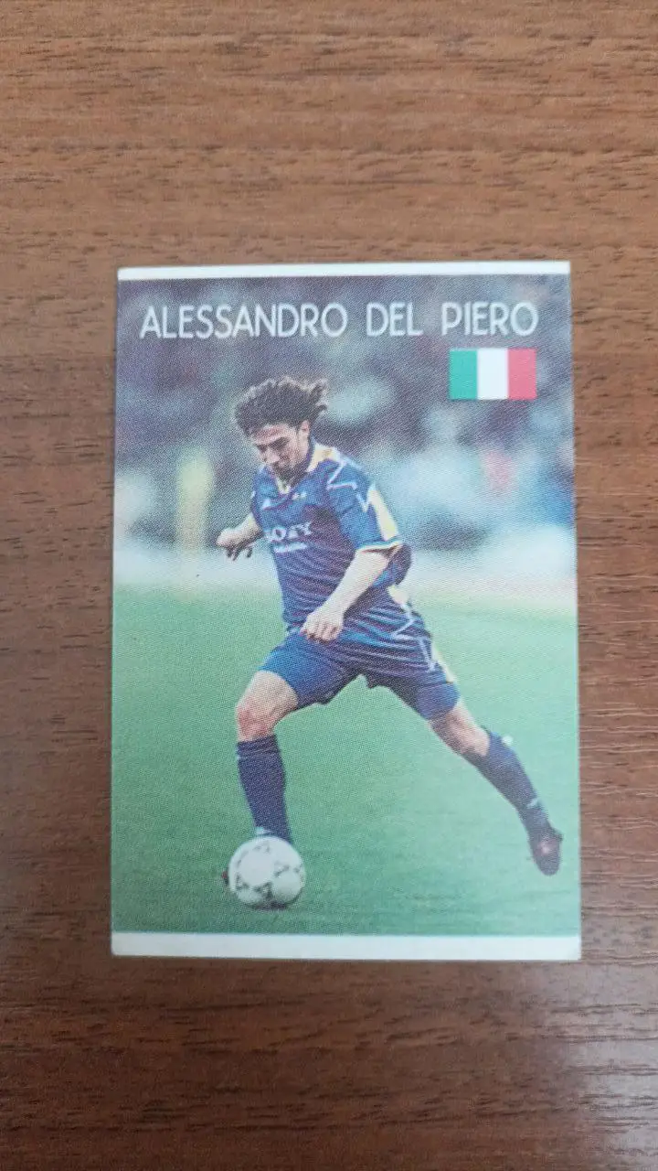 Календарик Алесандро Дель Пьеро Италия, Ювентус 1998