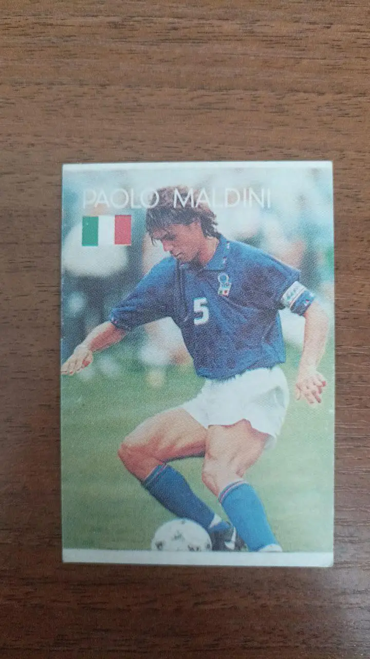 Календарик Паоло Мальдини Италия, Милан 1998