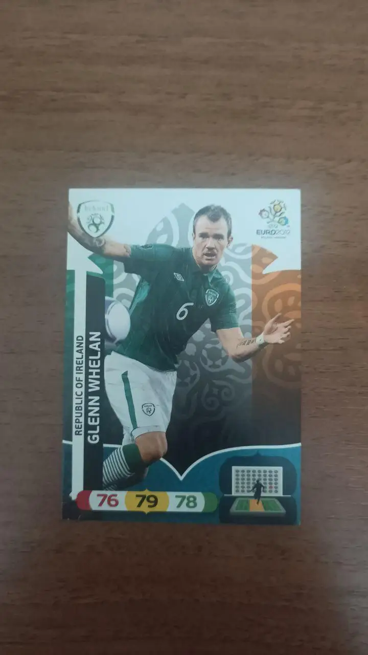 Карточка Panini Евро 2012. Ирландия Glenn Whelan