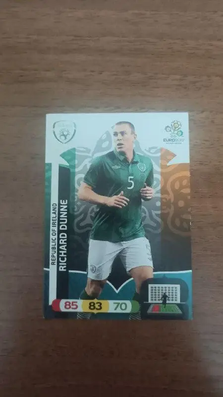 Карточка Panini Евро 2012. Ирландия Richard Dunne